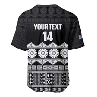 Fiji Tapa Rugby Custom Baseball Jersey Go Fijiana - Polynesian Pride