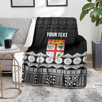 Fiji Tapa Rugby Custom Blanket Go Fijiana - Polynesian Pride