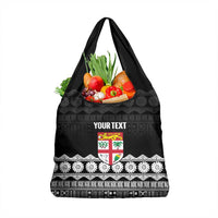 Fiji Tapa Rugby Custom Grocery Bag Go Fijiana - Polynesian Pride