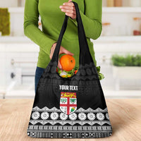 Fiji Tapa Rugby Custom Grocery Bag Go Fijiana - Polynesian Pride