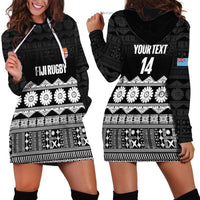 Fiji Tapa Rugby Custom Hoodie Dress Go Fijiana - Polynesian Pride