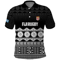 Fiji Tapa Rugby Custom Polo Shirt Go Fijiana - Polynesian Pride