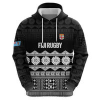 Fiji Tapa Rugby Custom Zip Hoodie Go Fijiana LT14 - Polynesian Pride