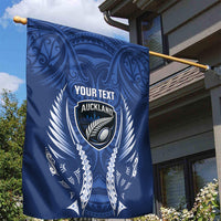 Auckland 2026 Rugby Custom Garden Flag NZ Maori Silver Fern LT14 - Polynesian Pride