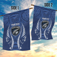 Auckland 2026 Rugby Custom Garden Flag NZ Maori Silver Fern LT14 - Polynesian Pride
