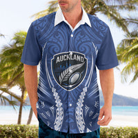 Auckland 2026 Rugby Custom Hawaiian Shirt NZ Maori Silver Fern LT14 - Polynesian Pride