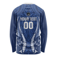 Auckland 2026 Rugby Custom Long Sleeve Shirt NZ Maori Silver Fern LT14 - Polynesian Pride