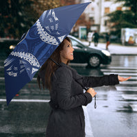 Auckland 2026 Rugby Custom Umbrella NZ Maori Silver Fern LT14 - Polynesian Pride