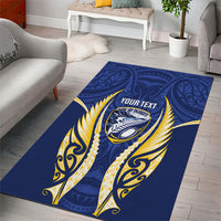 Bay of Plenty 2026 Rugby Custom Area Rug NZ Maori Silver Fern LT14 - Polynesian Pride