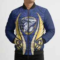 Bay of Plenty 2026 Rugby Custom Bomber Puffer Jacket NZ Maori Silver Fern LT14 - Polynesian Pride