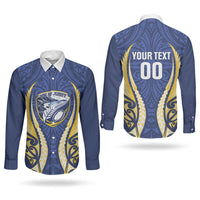 Bay of Plenty 2026 Rugby Custom Couples Matching Off Shoulder Short Dress and Long Sleeve Button Shirt NZ Maori Silver Fern LT14 - Polynesian Pride