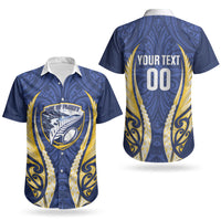 Bay of Plenty 2026 Rugby Custom Couples Matching Off The Shoulder Long Sleeve Dress and Hawaiian Shirt NZ Maori Silver Fern LT14 - Polynesian Pride