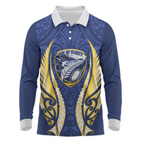 Bay of Plenty 2026 Rugby Custom Long Sleeve Polo Shirt NZ Maori Silver Fern