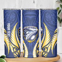 Bay of Plenty 2026 Rugby Custom Skinny Tumbler NZ Maori Silver Fern
