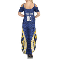 Bay of Plenty 2026 Rugby Custom Summer Maxi Dress NZ Maori Silver Fern