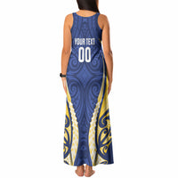 Bay of Plenty 2026 Rugby Custom Tank Maxi Dress NZ Maori Silver Fern LT14 - Polynesian Pride