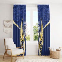 Bay of Plenty 2026 Rugby Custom Window Curtain NZ Maori Silver Fern LT14 - Polynesian Pride