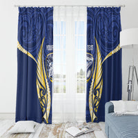 Bay of Plenty 2026 Rugby Custom Window Curtain NZ Maori Silver Fern LT14 - Polynesian Pride