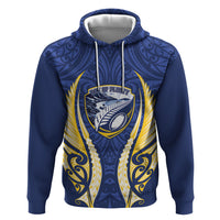 Bay of Plenty 2026 Rugby Custom Zip Hoodie NZ Maori Silver Fern LT14 Pullover Hoodie Blue - Polynesian Pride