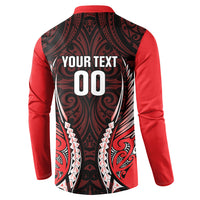 Canterbury 2026 Rugby Custom Button Sweatshirt NZ Maori Silver Fern