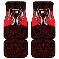 Canterbury 2026 Rugby Custom Car Mats NZ Maori Silver Fern