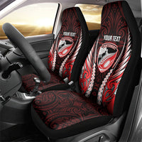 Canterbury 2026 Rugby Custom Car Seat Cover NZ Maori Silver Fern LT14 - Polynesian Pride