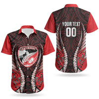 Canterbury 2026 Rugby Custom Couples Matching Puletasi and Hawaiian Shirt NZ Maori Silver Fern LT14 - Polynesian Pride