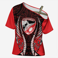 Canterbury 2026 Rugby Custom Cross Shoulder Shirt NZ Maori Silver Fern
