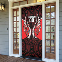 Canterbury 2026 Rugby Custom Door Cover NZ Maori Silver Fern LT14 - Polynesian Pride