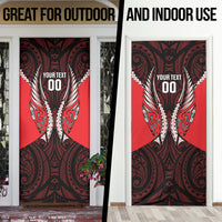 Canterbury 2026 Rugby Custom Door Cover NZ Maori Silver Fern LT14 - Polynesian Pride
