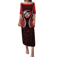 Canterbury 2026 Rugby Custom Family Matching Puletasi and Hawaiian Shirt NZ Maori Silver Fern