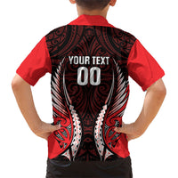 Canterbury 2026 Rugby Custom Kid Hawaiian Shirt NZ Maori Silver Fern LT14 - Polynesian Pride