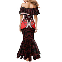 Canterbury 2026 Rugby Custom Mermaid Dress NZ Maori Silver Fern LT14 - Polynesian Pride
