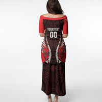 Canterbury 2026 Rugby Custom Puletasi NZ Maori Silver Fern LT14 - Polynesian Pride