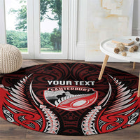 Canterbury 2026 Rugby Custom Round Carpet NZ Maori Silver Fern LT14 - Polynesian Pride