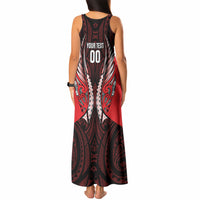 Canterbury 2026 Rugby Custom Tank Maxi Dress NZ Maori Silver Fern LT14 - Polynesian Pride
