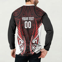 Counties Manukau 2026 Rugby Custom Button Sweatshirt NZ Maori Silver Fern LT14 - Polynesian Pride