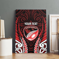 Counties Manukau 2026 Rugby Custom Canvas Wall Art NZ Maori Silver Fern