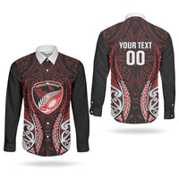 Counties Manukau 2026 Rugby Custom Couples Matching Mermaid Dress and Long Sleeve Button Shirt NZ Maori Silver Fern LT14 - Polynesian Pride