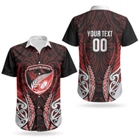 Counties Manukau 2026 Rugby Custom Couples Matching Puletasi and Hawaiian Shirt NZ Maori Silver Fern LT14 - Polynesian Pride