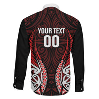 Counties Manukau 2026 Rugby Custom Family Matching Off The Shoulder Long Sleeve Dress and Hawaiian Shirt NZ Maori Silver Fern