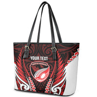Counties Manukau 2026 Rugby Custom Leather Tote Bag NZ Maori Silver Fern