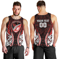 Counties Manukau 2026 Rugby Custom Men Tank Top NZ Maori Silver Fern LT14 - Polynesian Pride