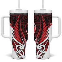 Counties Manukau 2026 Rugby Custom Tumbler With Handle NZ Maori Silver Fern