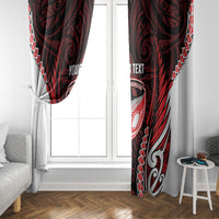 Counties Manukau 2026 Rugby Custom Window Curtain NZ Maori Silver Fern LT14 - Polynesian Pride