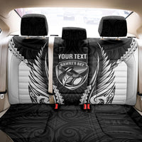 Hawke's Bay 2026 Rugby Custom Back Car Seat Cover NZ Maori Silver Fern LT14 - Polynesian Pride