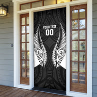 Hawke's Bay 2026 Rugby Custom Door Cover NZ Maori Silver Fern LT14 - Polynesian Pride