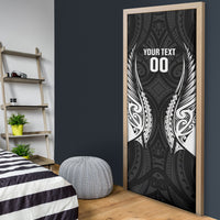 Hawke's Bay 2026 Rugby Custom Door Cover NZ Maori Silver Fern LT14 - Polynesian Pride