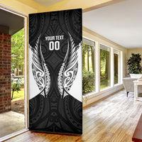 Hawke's Bay 2026 Rugby Custom Door Cover NZ Maori Silver Fern LT14 - Polynesian Pride