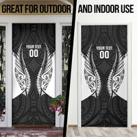 Hawke's Bay 2026 Rugby Custom Door Cover NZ Maori Silver Fern LT14 - Polynesian Pride